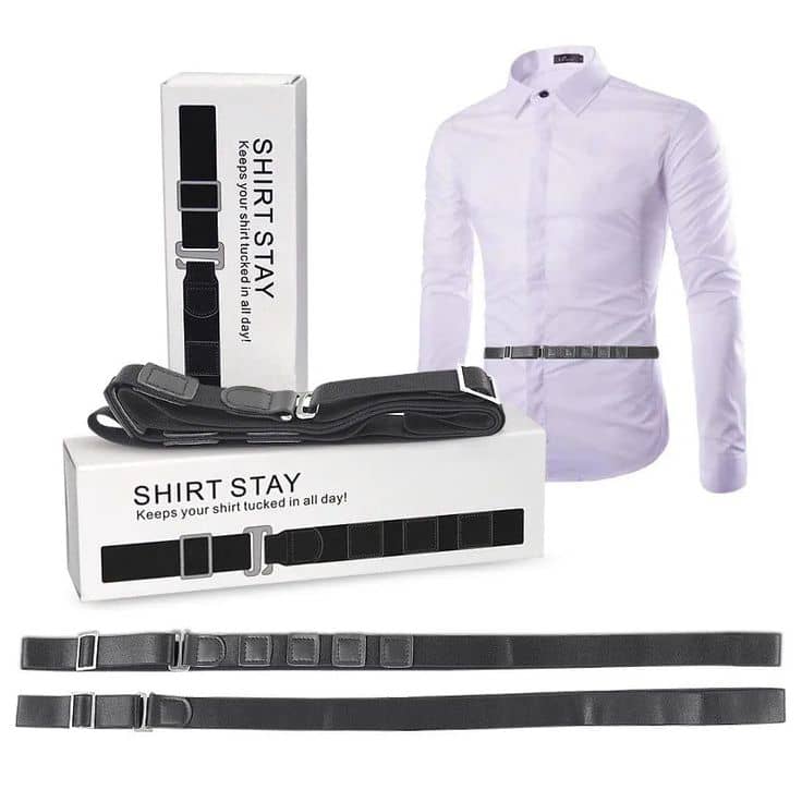 SHIRT STAY CEINTURE DE MAINTIENT POUR CHEMISE ET POLO GARDE VOTRES HAUT EN PLACE