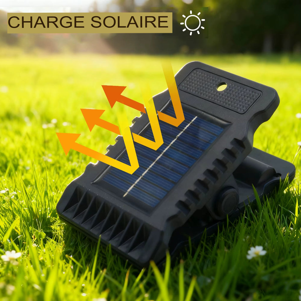 🔆 Lampe Solaire Extérieure à Clip avec Détecteur de Mouvement